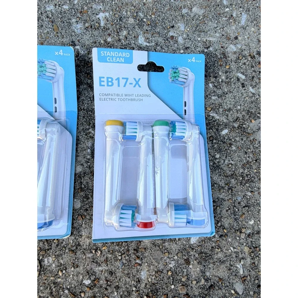 12 Pack EB17-X Replacement Toothbrush Heads for Leading Electric Brands 3x4 Pack